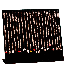 SOPORTE DE EXHIBICIÓN DE PULSERA Y COLLAR DE TERCIOPELO