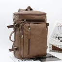 MOCHILA MULTIFUNCIONAL DE CUERO PU CON DISEÑO URBANO